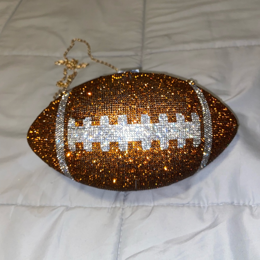 SOLD NWOT Football-shaped Purse